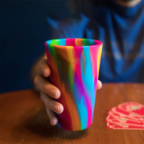 Tie Dye Silicone Cup (6)