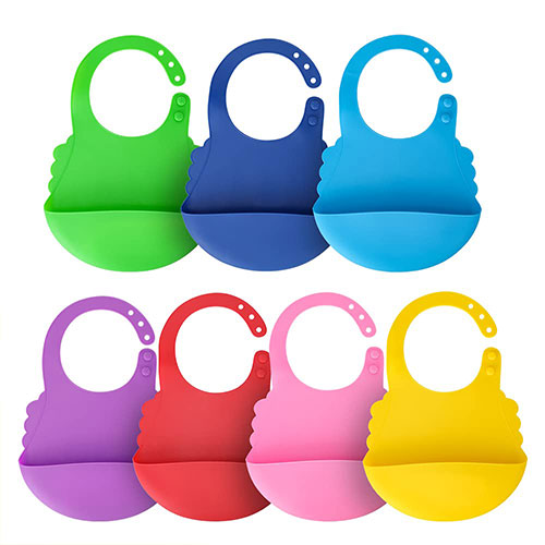 Silicone Feeding Bibs (6)