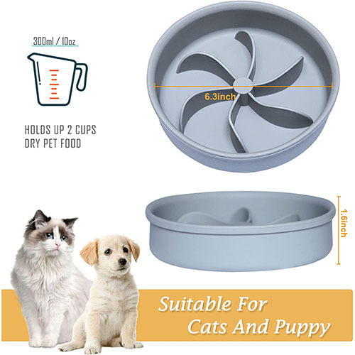 Silicone Slow Feeder Small Dog Bowls (5)