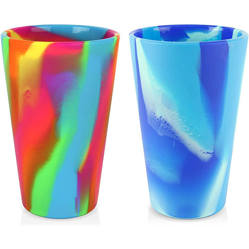 Tie Dye Silicone Cup (1)