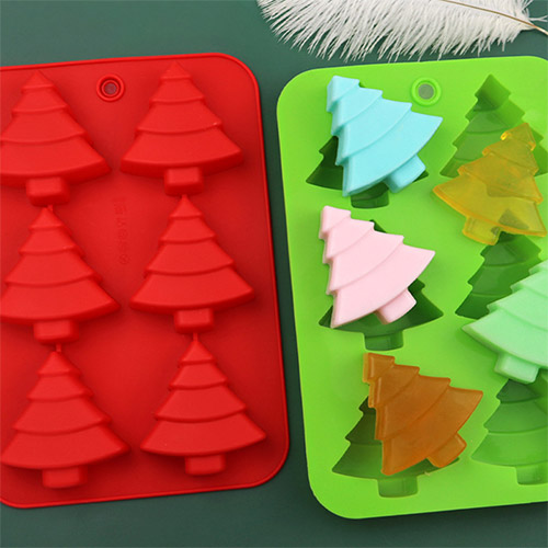 Silicone Christmas tree cake mold (5)