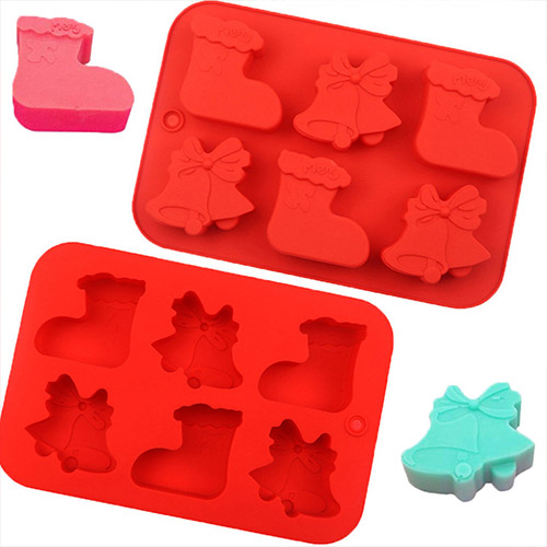 Silicone Christmas sock cake mold (5)