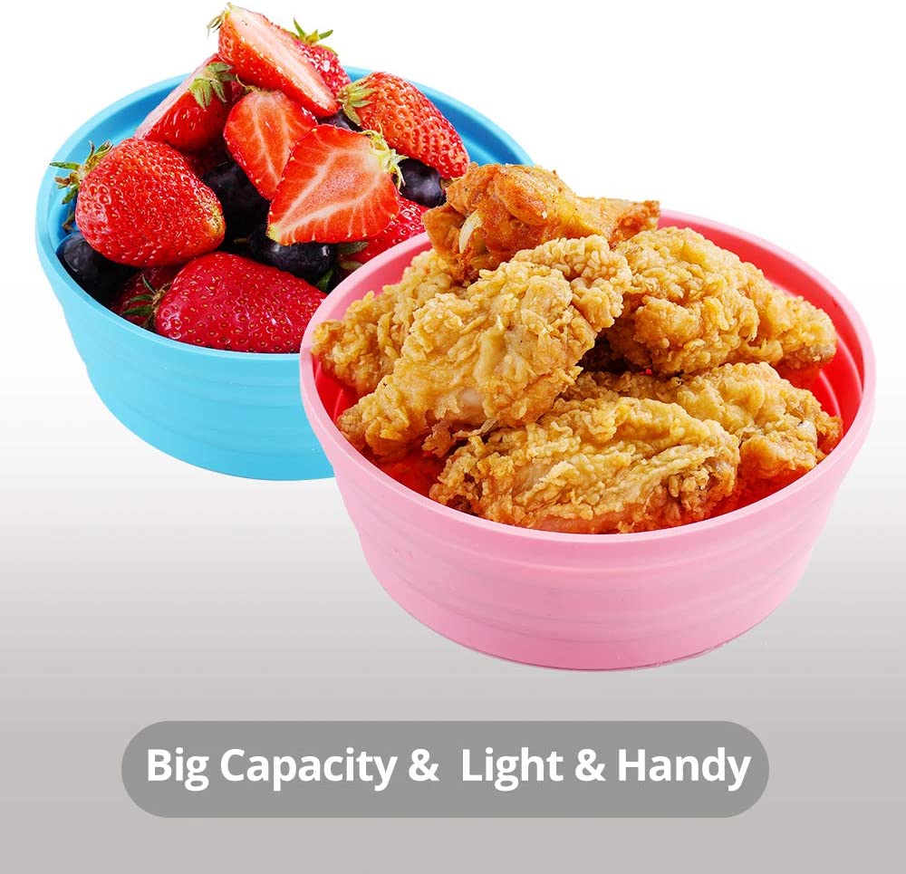 silicone plate camping collapsible bowl flexible bowl