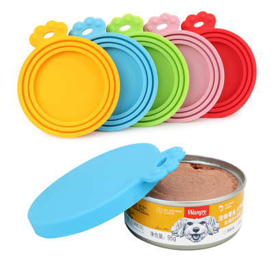 Custom Silicone Pet Food Can Lids