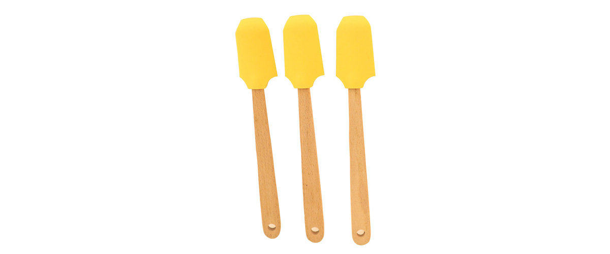 Non-stick-silicone-and-wood-handle-spatulas