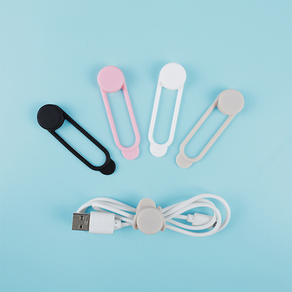 Eco-friendly Durable USB Wire Cable Holder Reusable Silicone