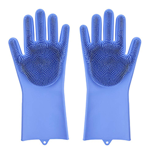 Silicone celaning gloves